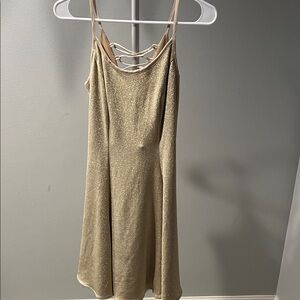 Source Unknown Gold Mini Dress
